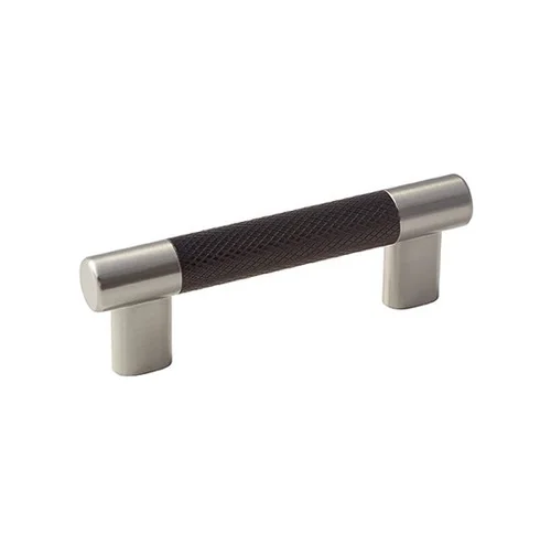 Esquire Cabinet Pull by Amerock in black bronze polished nickel, 128 mm