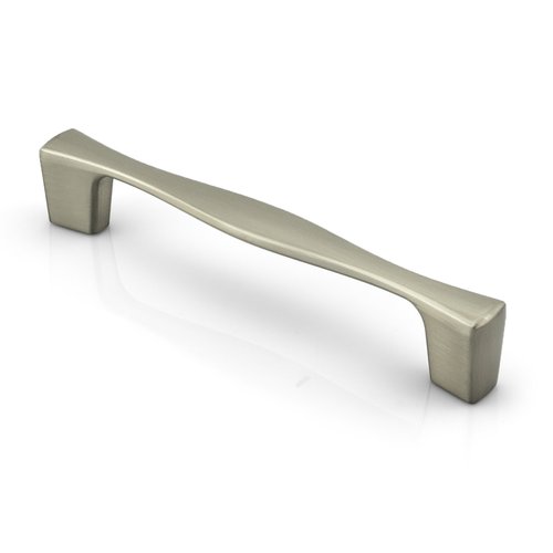 Juno Contemporary Cabinet Pull in brushed nickel, 96 mm