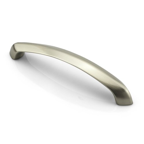 Carlaw Contemporary Cabinet Pull in brushed nickel, 96 mm