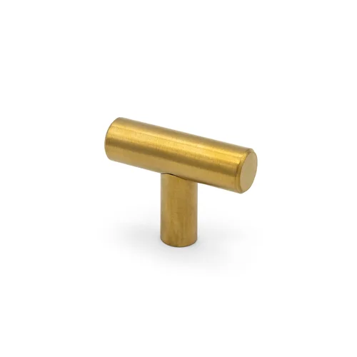 Hollow Stainless Steel Cabinet T-Knob in brushed stainless steel