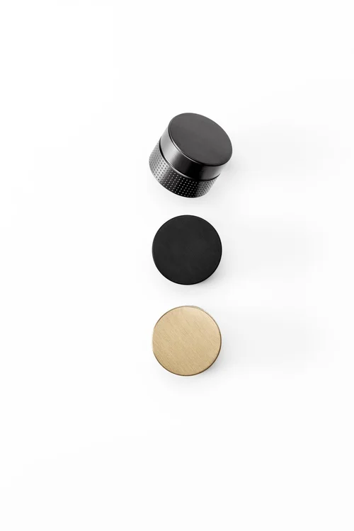 Point Industrial Cabinet Knob by Viefe in brushed black