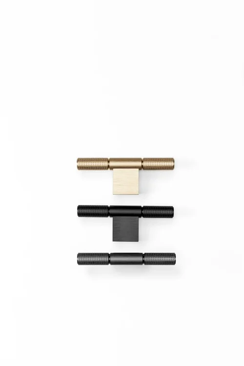 Point Industrial Cabinet T-Knob by Viefe in brushed black