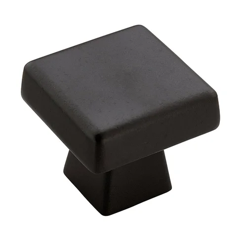 Blackrock Large Square Cabinet Knob in black bronze