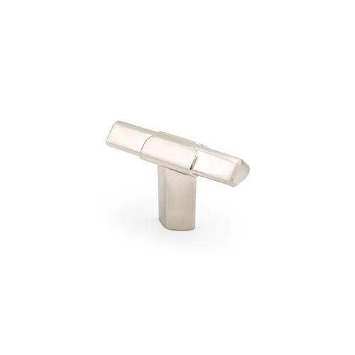 Dalvik Contemporary Cabinet T-Knob in brushed satin nickel
