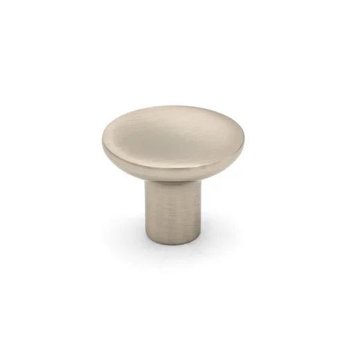 Elinor Contemporary Cabinet Knob in brushed satin nickel