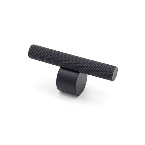 Lovere Knurled Cabinet T-Knob by Citterio Giulio in cocoa bronze