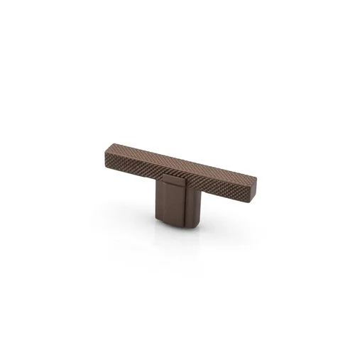 Ducale Knurled Cabinet T-Knob by Citterio Giulio in copper bronze