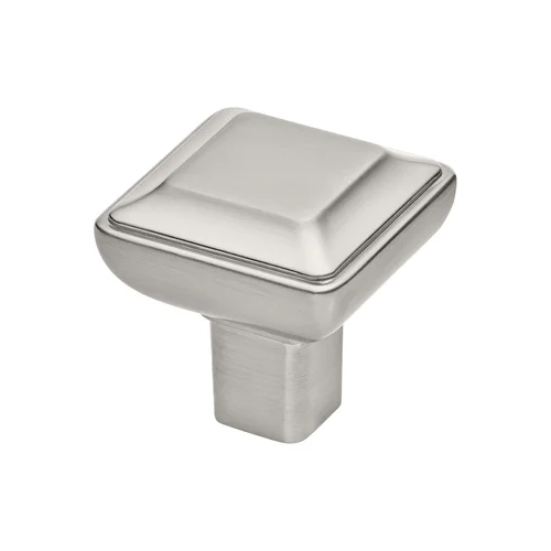 Bexley Transitional Cabinet Knob in brushed satin nickel
