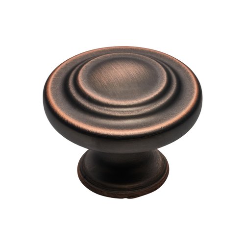 Rook Classic Cabinet Knob in antique copper bronze highlight