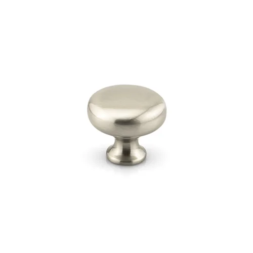 Minto Classic Cabinet Knob in brushed satin nickel