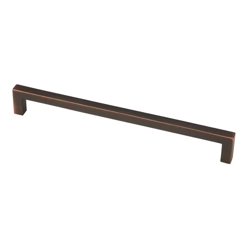 Hitch Contemporary Cabinet Pull in antique copper bronze highlight, 96 mm