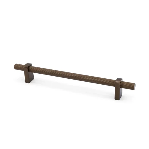 Luca Cabinet Pull by Citterio Giulio in cocoa bronze, 160 mm