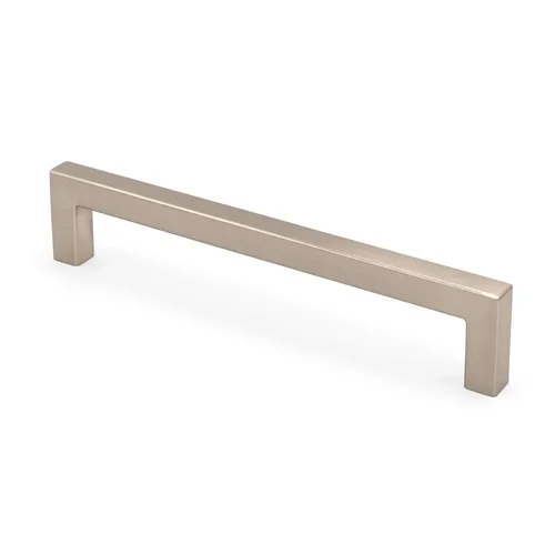 Pier Contemporary Cabinet Pull in brushed satin nickel, 96 mm