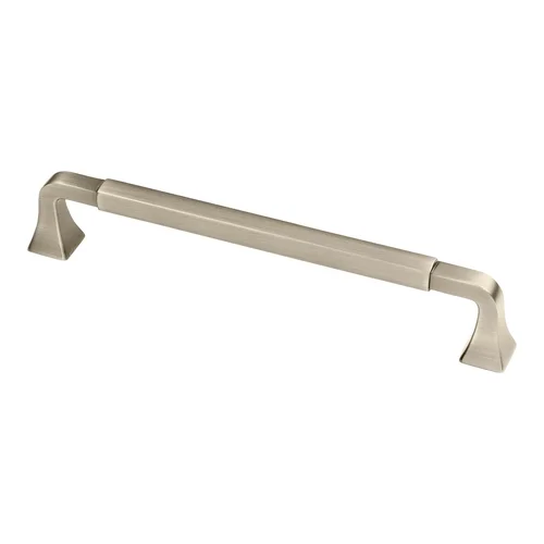 Tudor Transitional Cabinet Pull in atomic iron, 128 mm