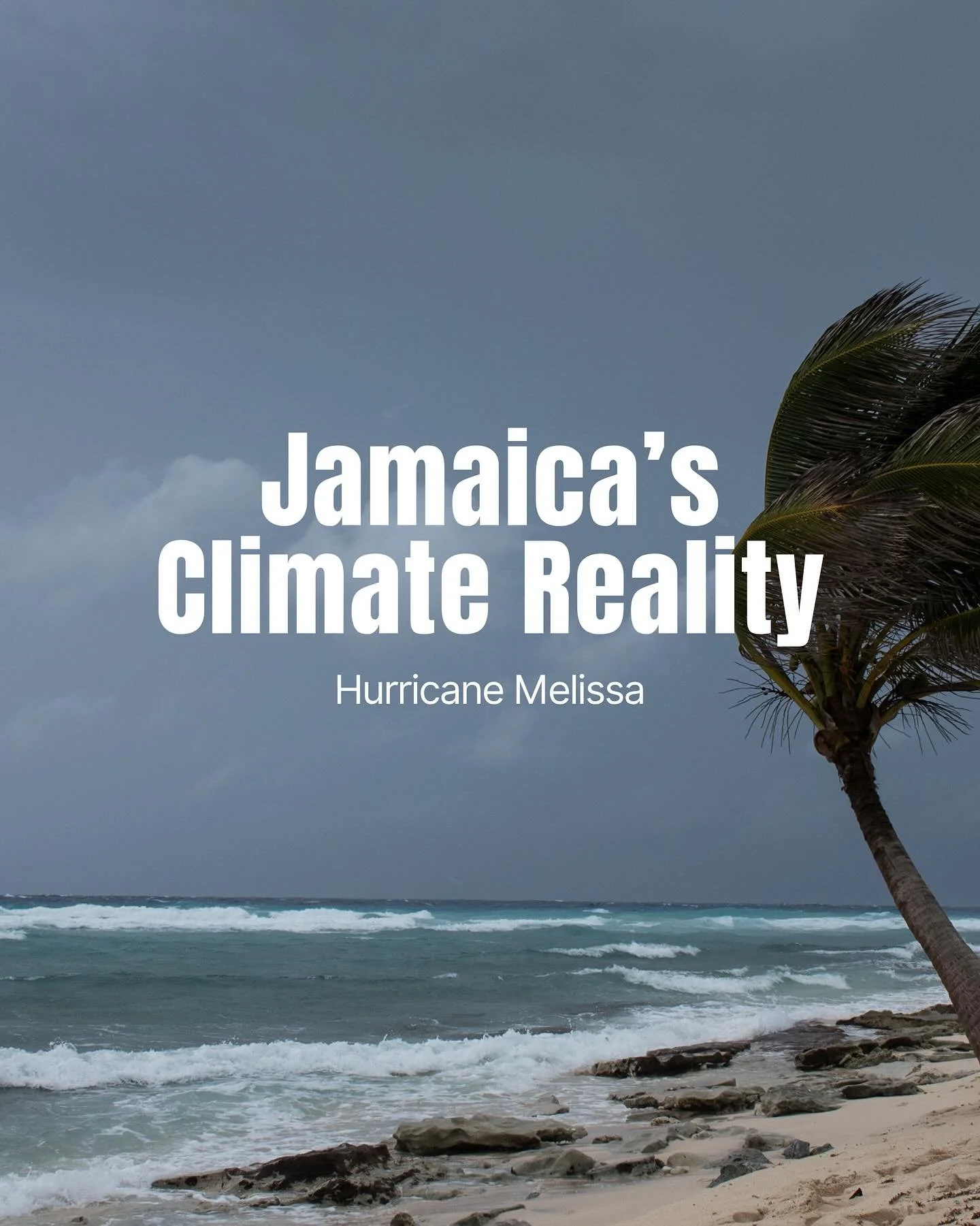 Jamaica is facing the aftermath of a Category 5 hurricane. Though the island contributes only ~0.02% of global emissions, it bears outsized climate impacts - that’s climate injustice. As part of Jamaica’s sustainability work, we’re