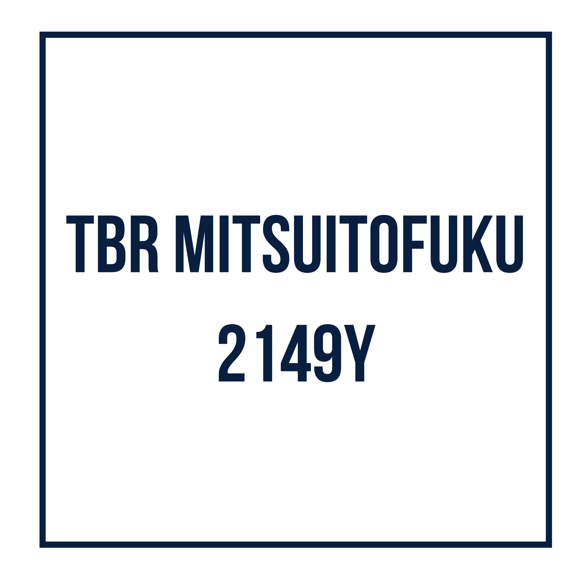 TBR MITSUITOFUKU 2149Y