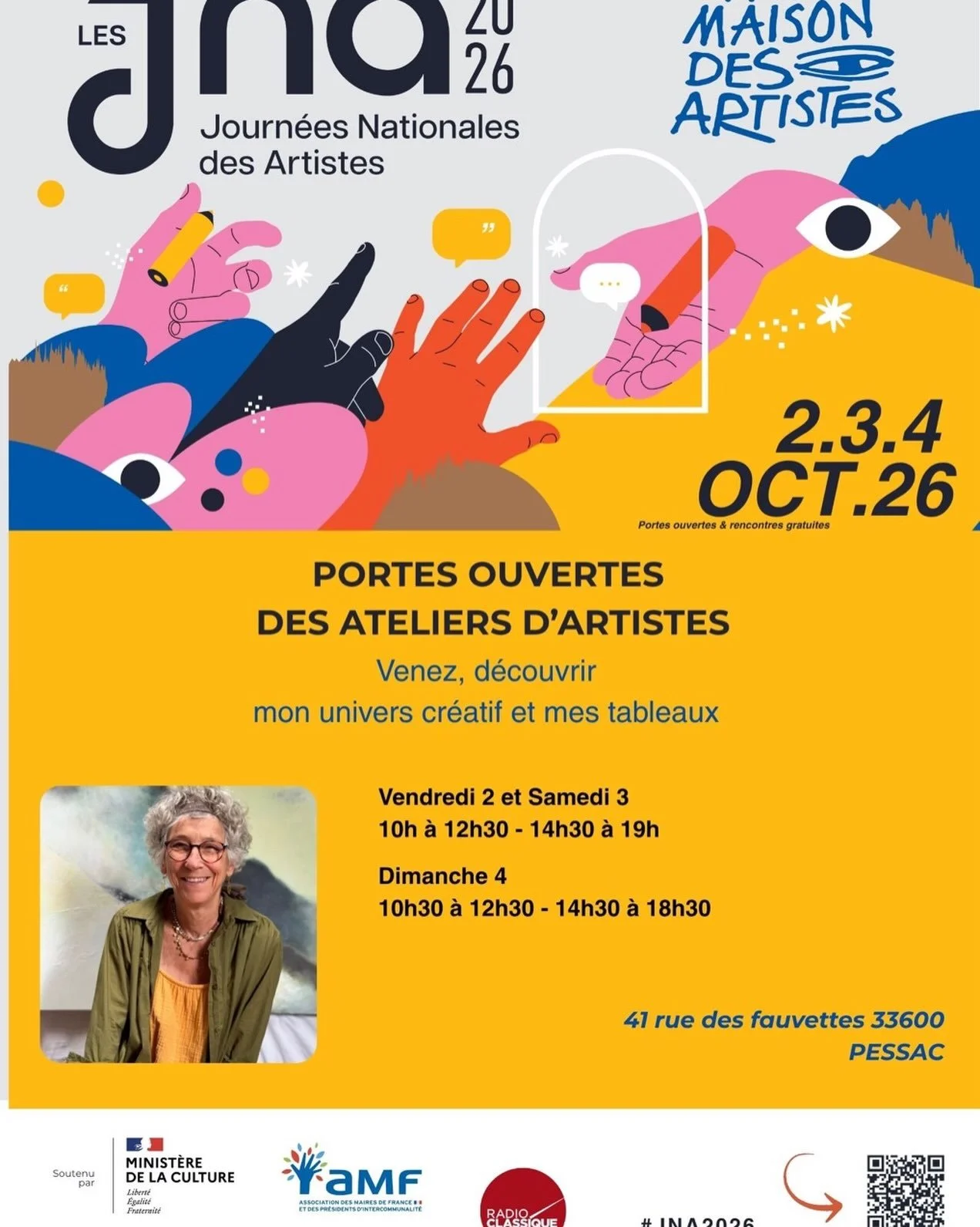bienvenue dans mon atelier , &eacute;changes d&eacute;couvertes en cette premi&egrave;re journ&eacute;e des portes ouvertes des ateliers d&rsquo;artiste