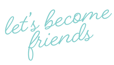 Text that says "let's become friends" in light blue cursive font on a black background.