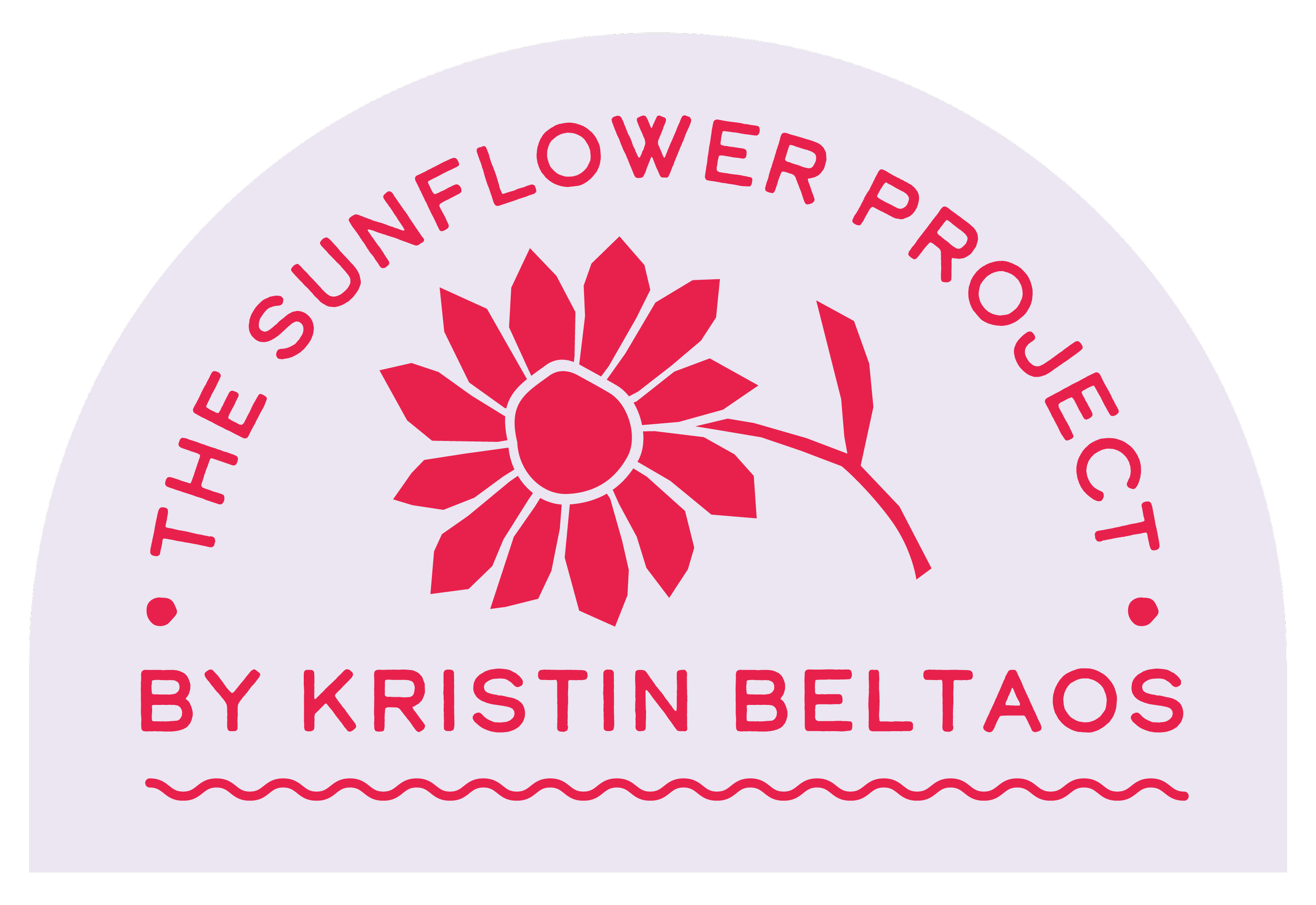 The Sunflower Project logo or badge pro bono nonprofit marketing program by Kristin Beltaos