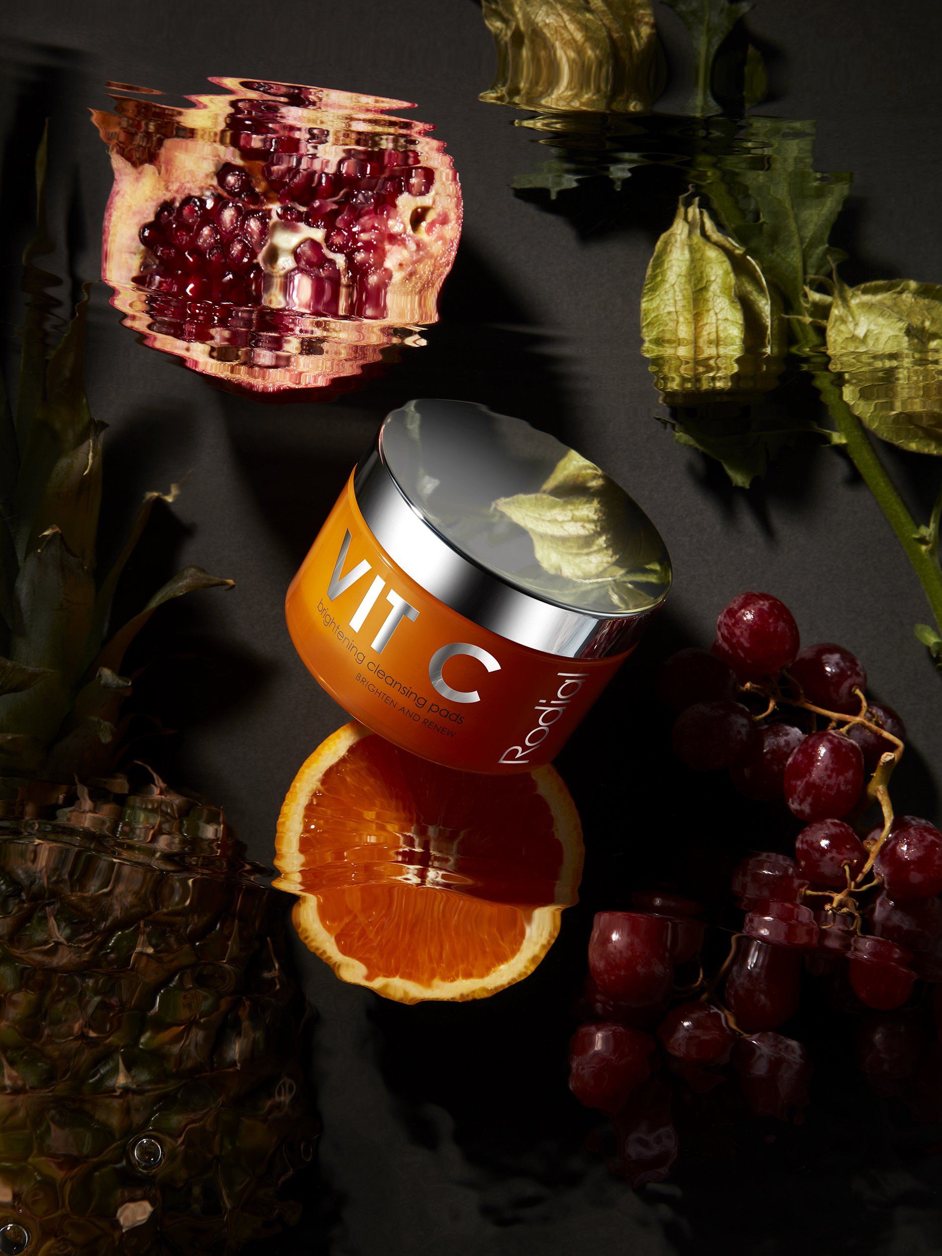 Rodial Vit C Cleansing Pads - Creative still-life photography by Simon Lyle Ritchie