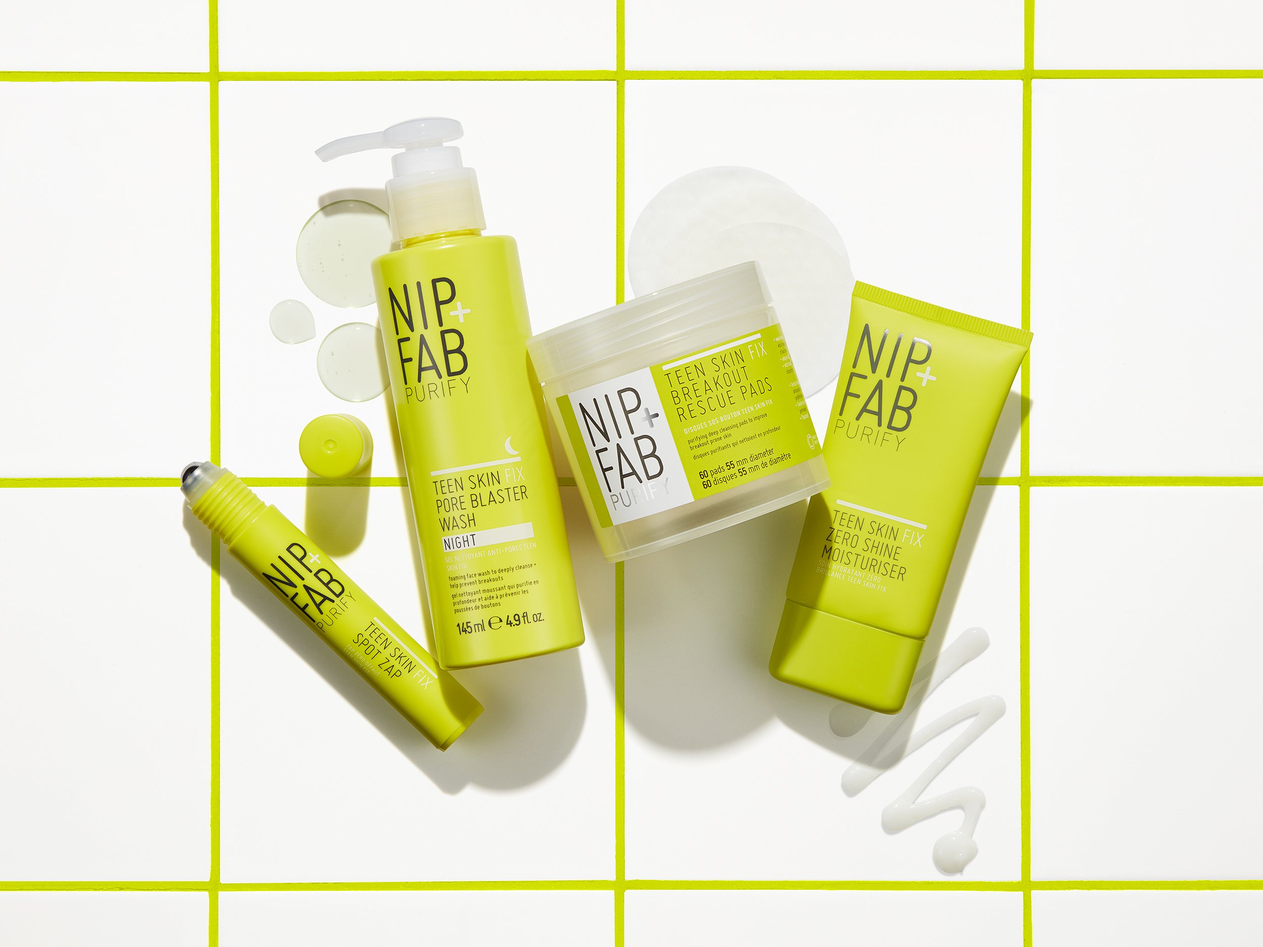 Nip+Fab Purify - Creative skincare by London based product photographer Simon Lyle Ritchie 