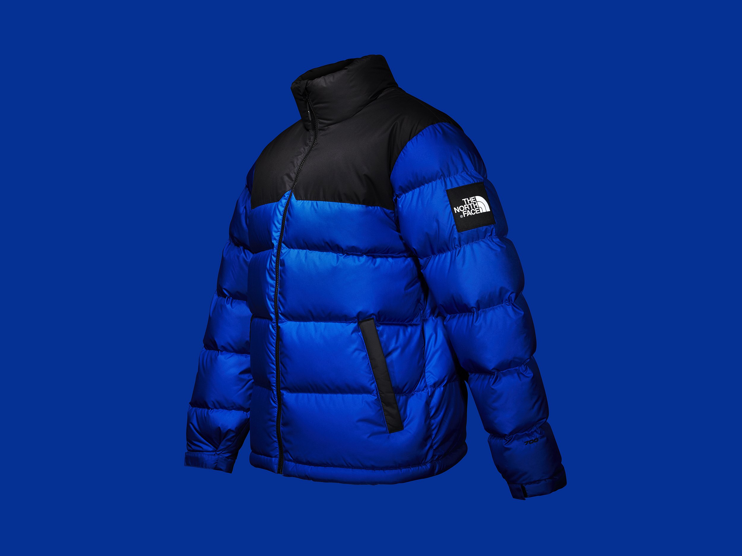 North Face Nupste 2 Jacket in Cobalt Blue - shot by advertising photographer Simon Lyle Ritchie