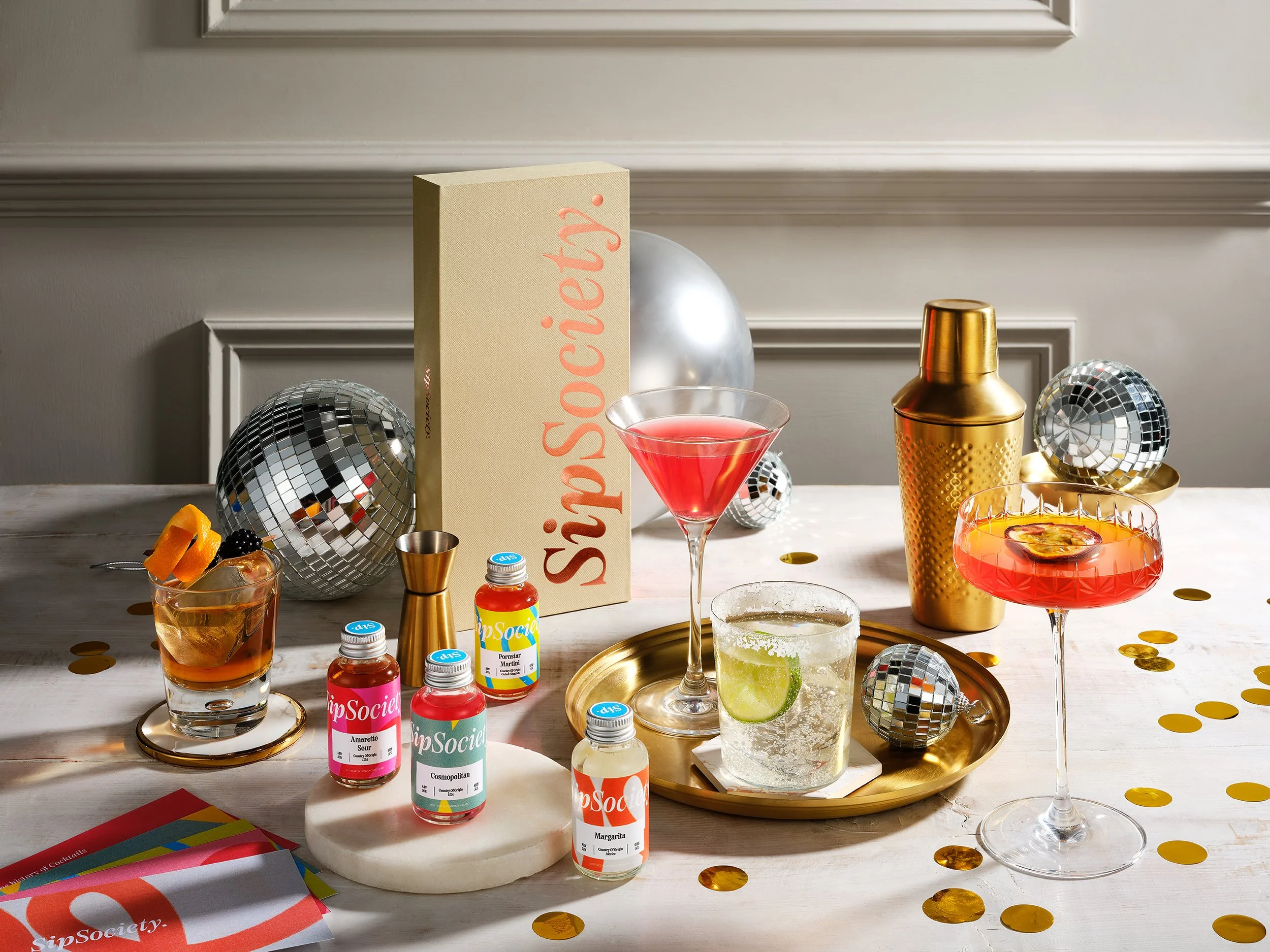 Sip Society Cocktail collection photographed by London based drinks photographer Simon Lyle Ritchie
