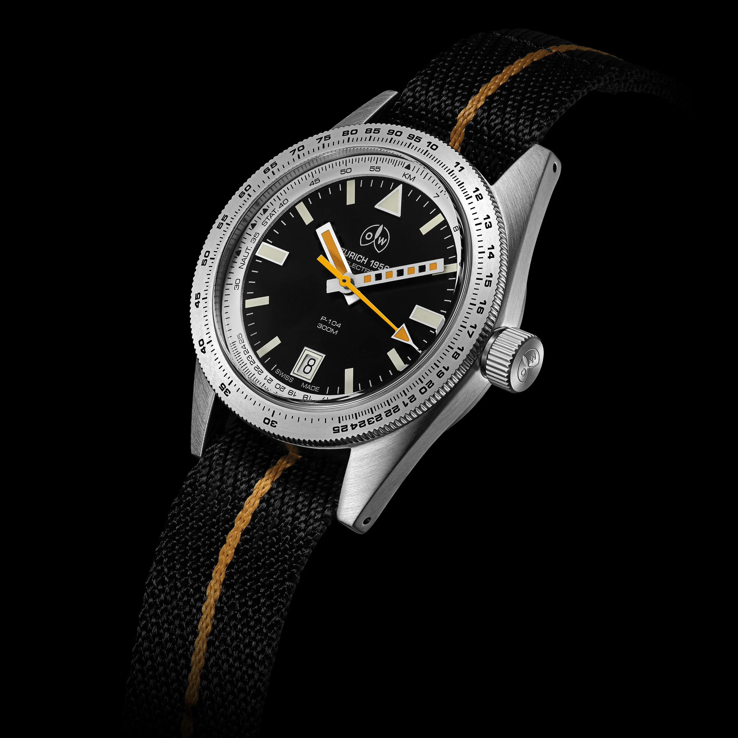 Ollech &amp; Wajs P-104 SELECTRON advertising watch photography by Simon Lyle Ritchie