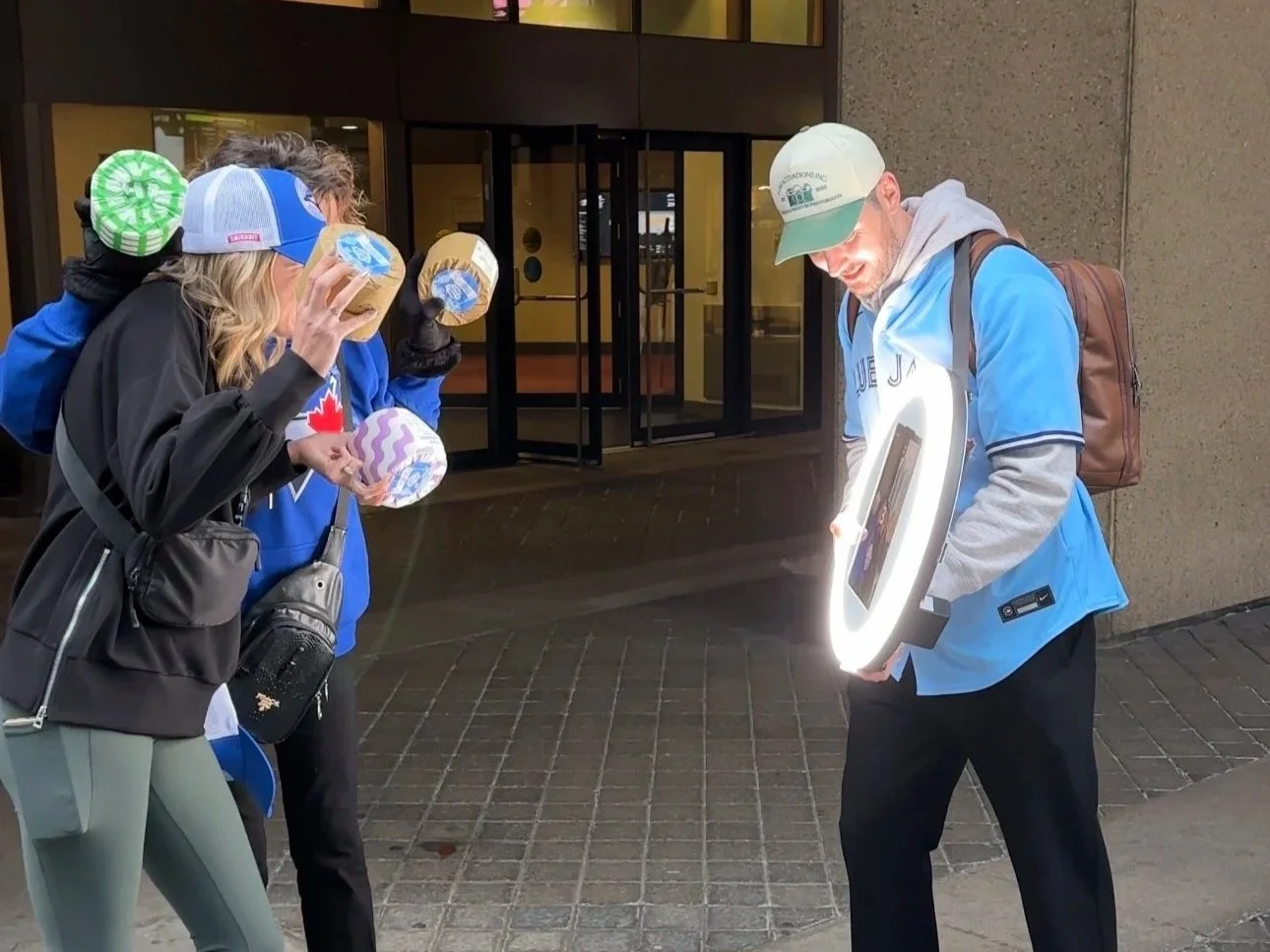Brand ambassadors promoting a brand at a marketing event in Toronto GTA