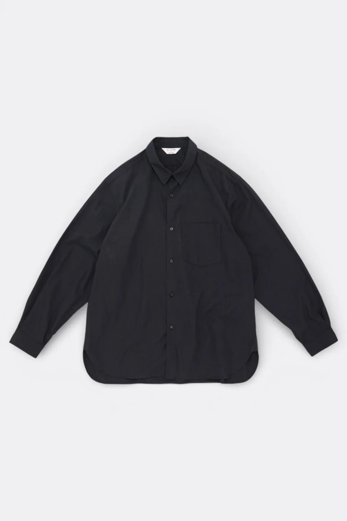 STILL BY HAND – REGULAR COLLARED SHIRT (NAVY STRIPE)