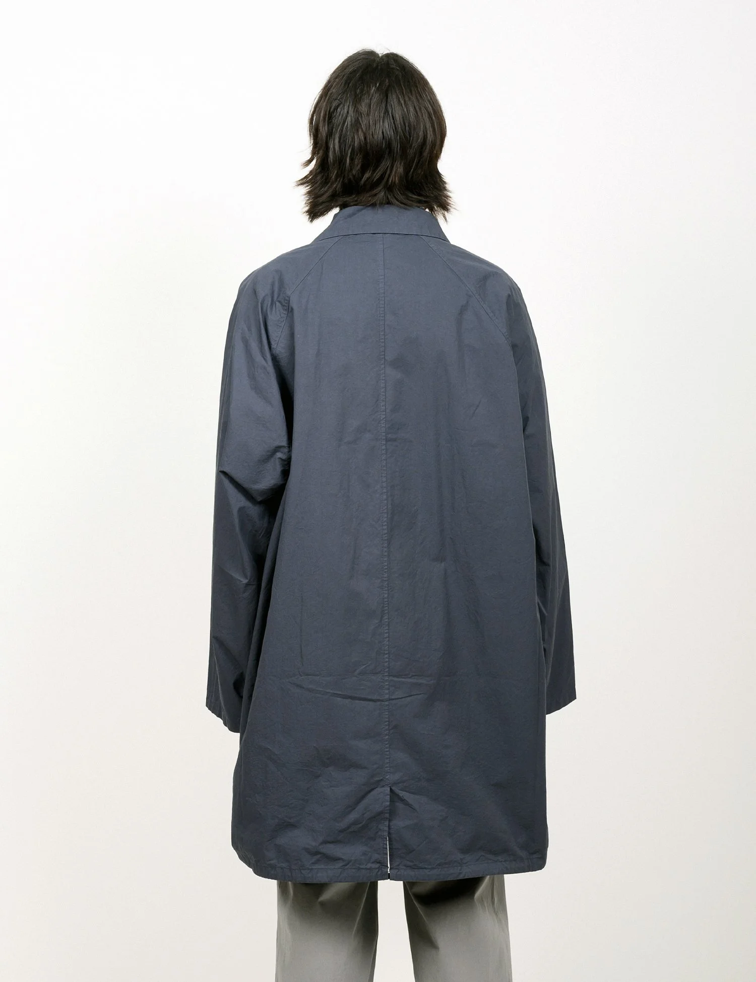Still By Hand - BAL Collar Coat (Blue Gray) — EQUIPMENT