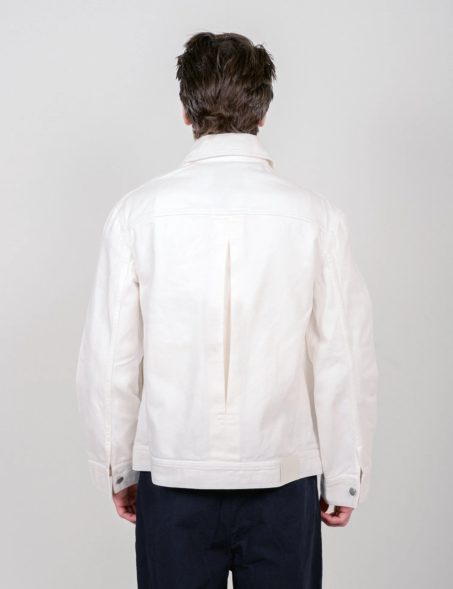 Studio Nicholson - Lazar Denim Jacket (Ivory) — EQUIPMENT 
