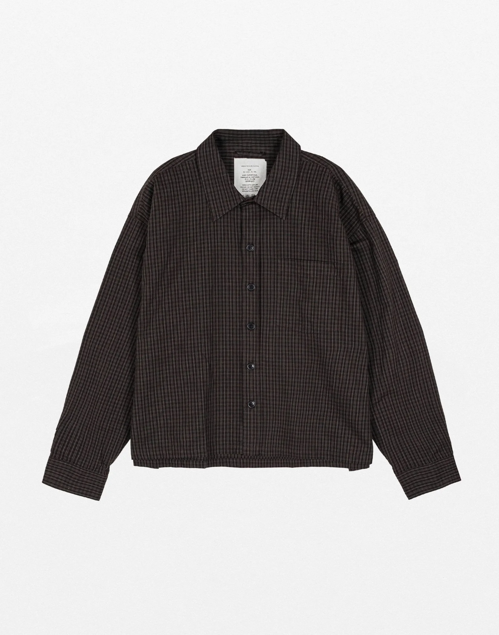 mfpen - PRIORITY SHIRT (DARK LINEN CHECK)