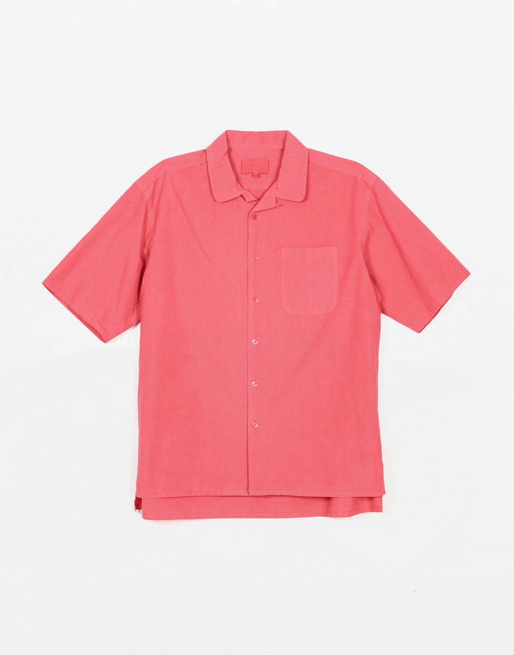 Yoko Sakamoto - Open Collar Shirt (Raspberry) — EQUIPMENT