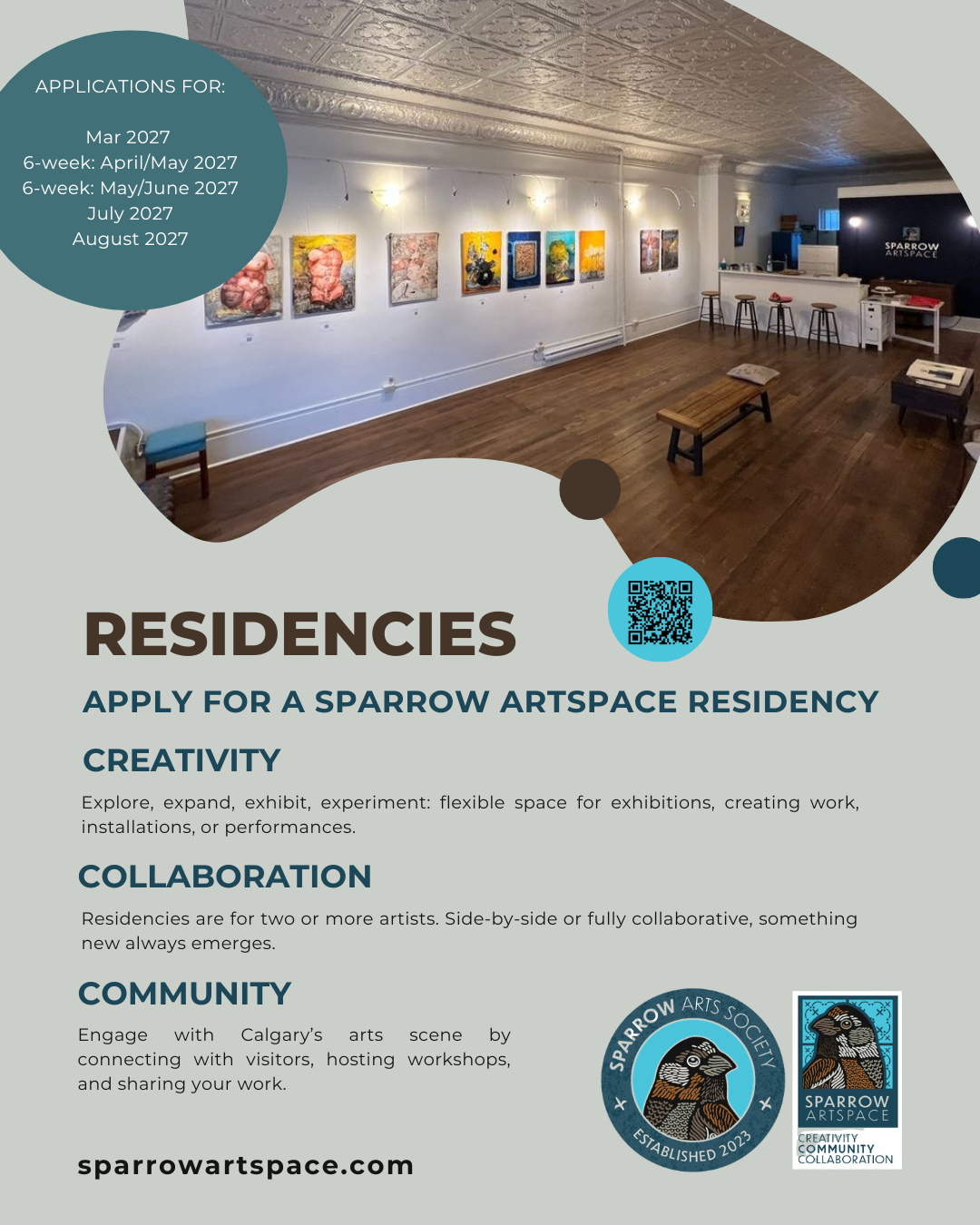 Call for Artists: 2027 Residencies at Sparrow Artspace in Calgary