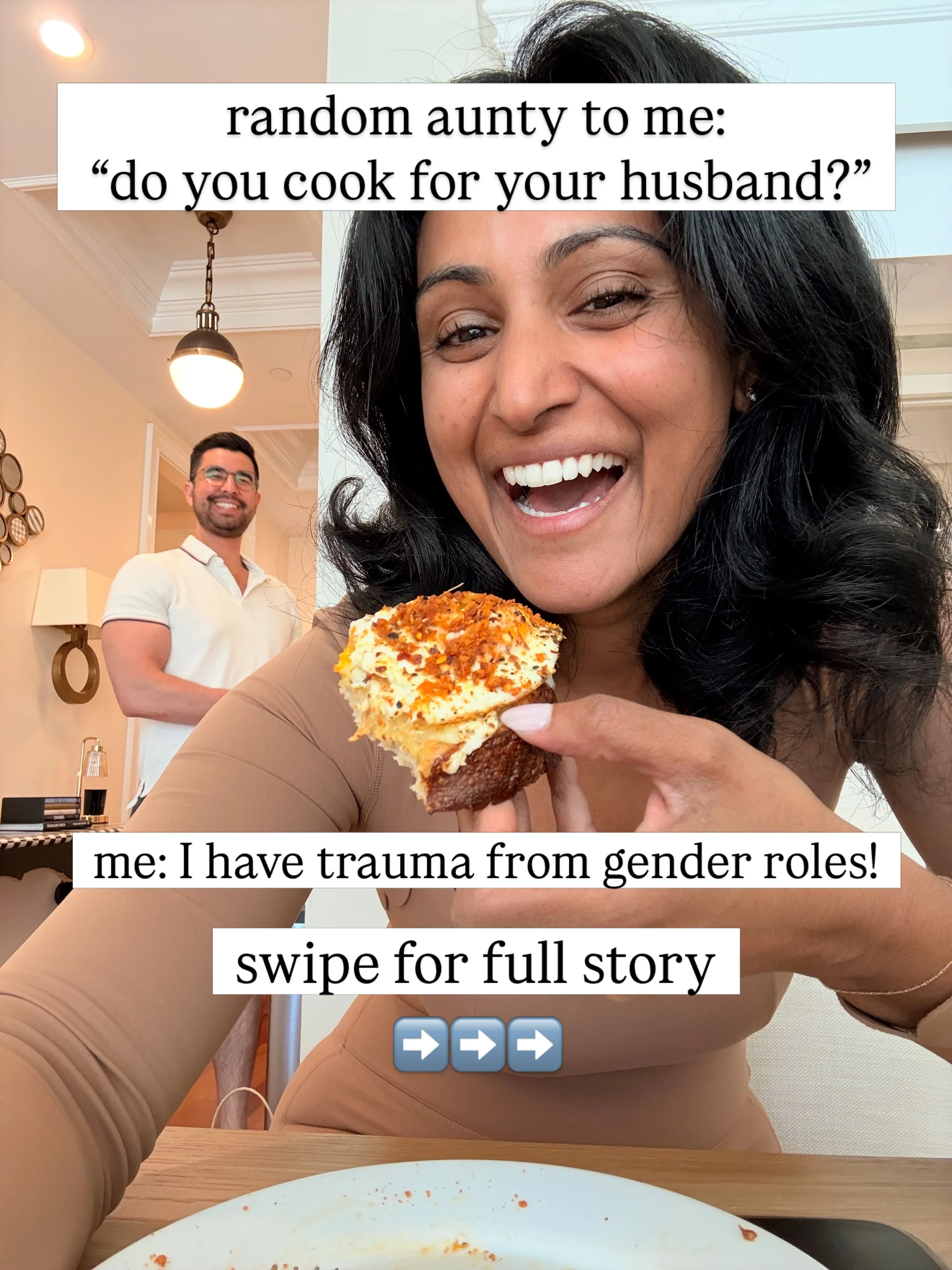 comment &lsquo;TOAST&rsquo; for the full story 👩🏽&zwj;🍳🍞🧀🌶️

#southindian #genderroles #southindianstories #indianwife #indiancooking