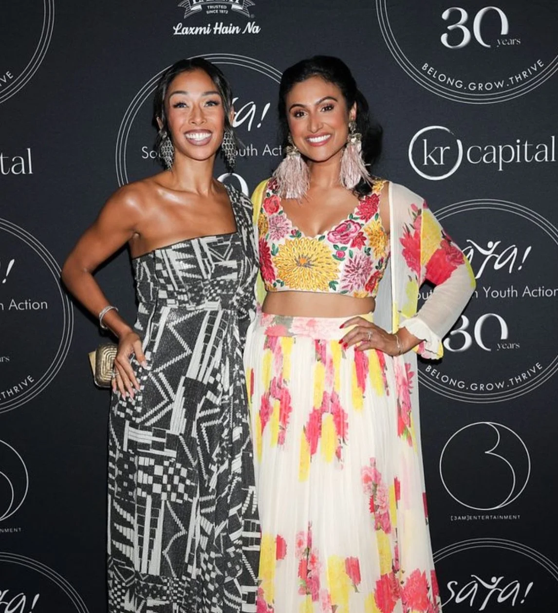 gathering is more fun when it&rsquo;s for @saya.nyc! thank you for all the incredible work throughout these 30 years &amp;  @tharanatalie for bringing all of us together (&amp; the vibes)! ✨💛🥰💃🏽🎶

Fit by @mrunalinirao 
HMU by me!