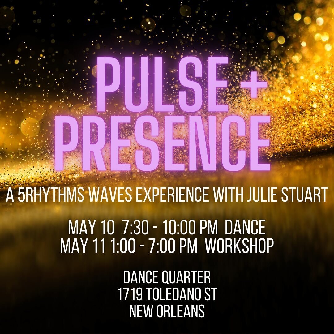 New Orleans, one of my favorite cities ever, I&rsquo;m coming to ya! Doing a Friday night dance and Saturday workshop with a budding dance community that my bestie @bodyw_rk kicked off last year. We&rsquo;re planning to be down there every quarter ho