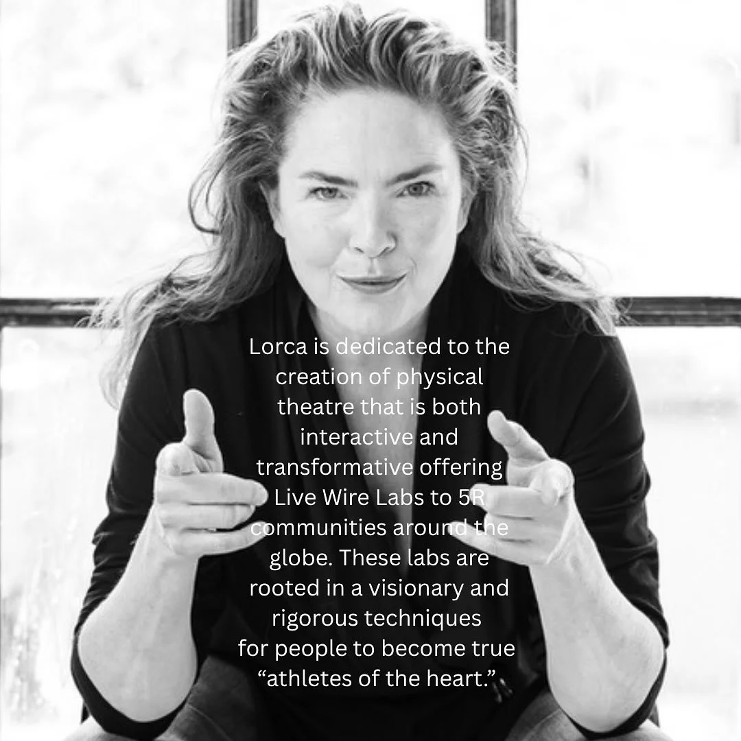 A dear friend has described Lorca’s magical, mystical, poetic, artistic work in this way:
“A few people have asked about what this Live Wire lab is all about. If you haven’t been to a Live Wire lab before, then it is not so easy to