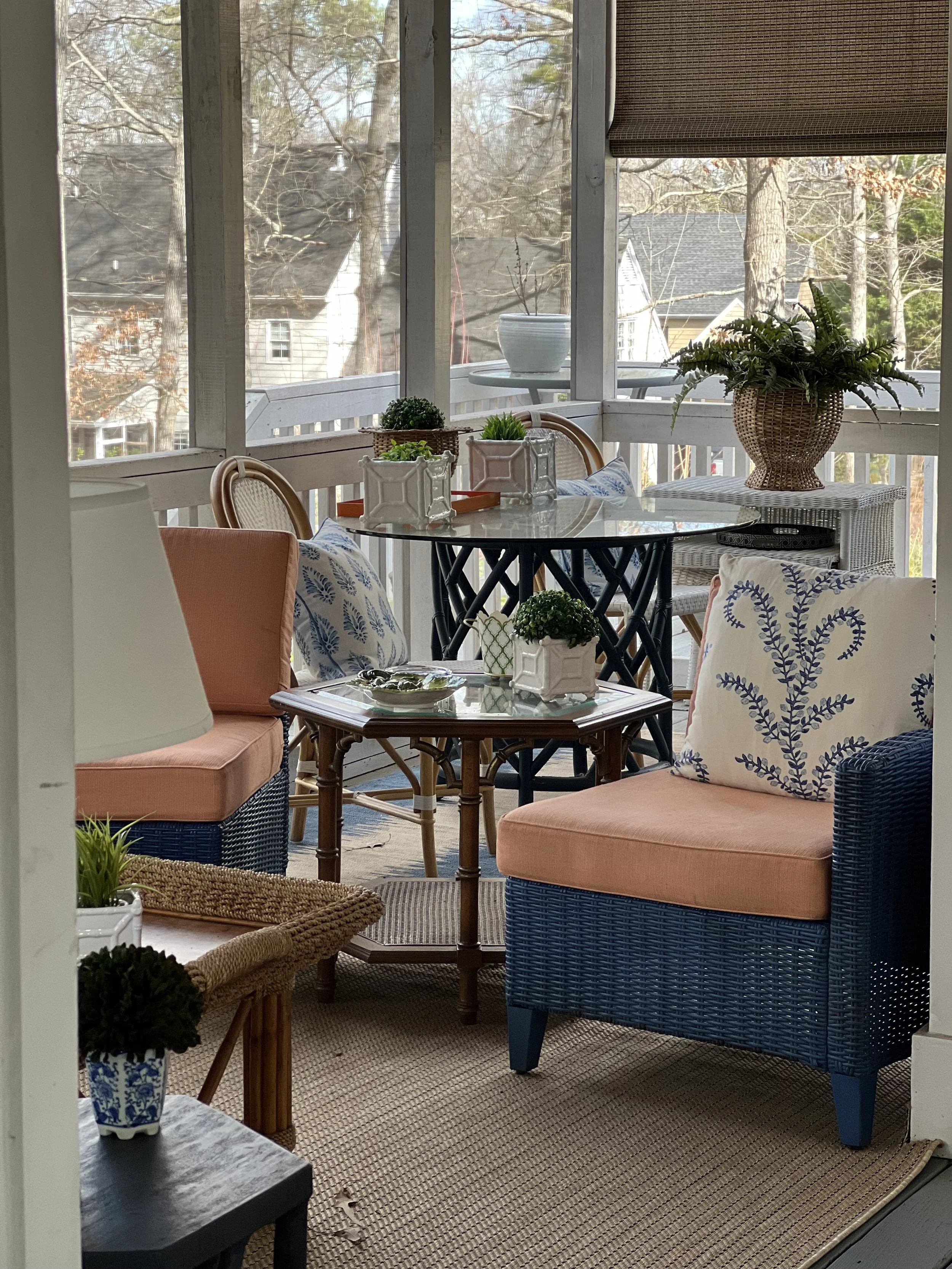 Screen Porch Sitting Area
