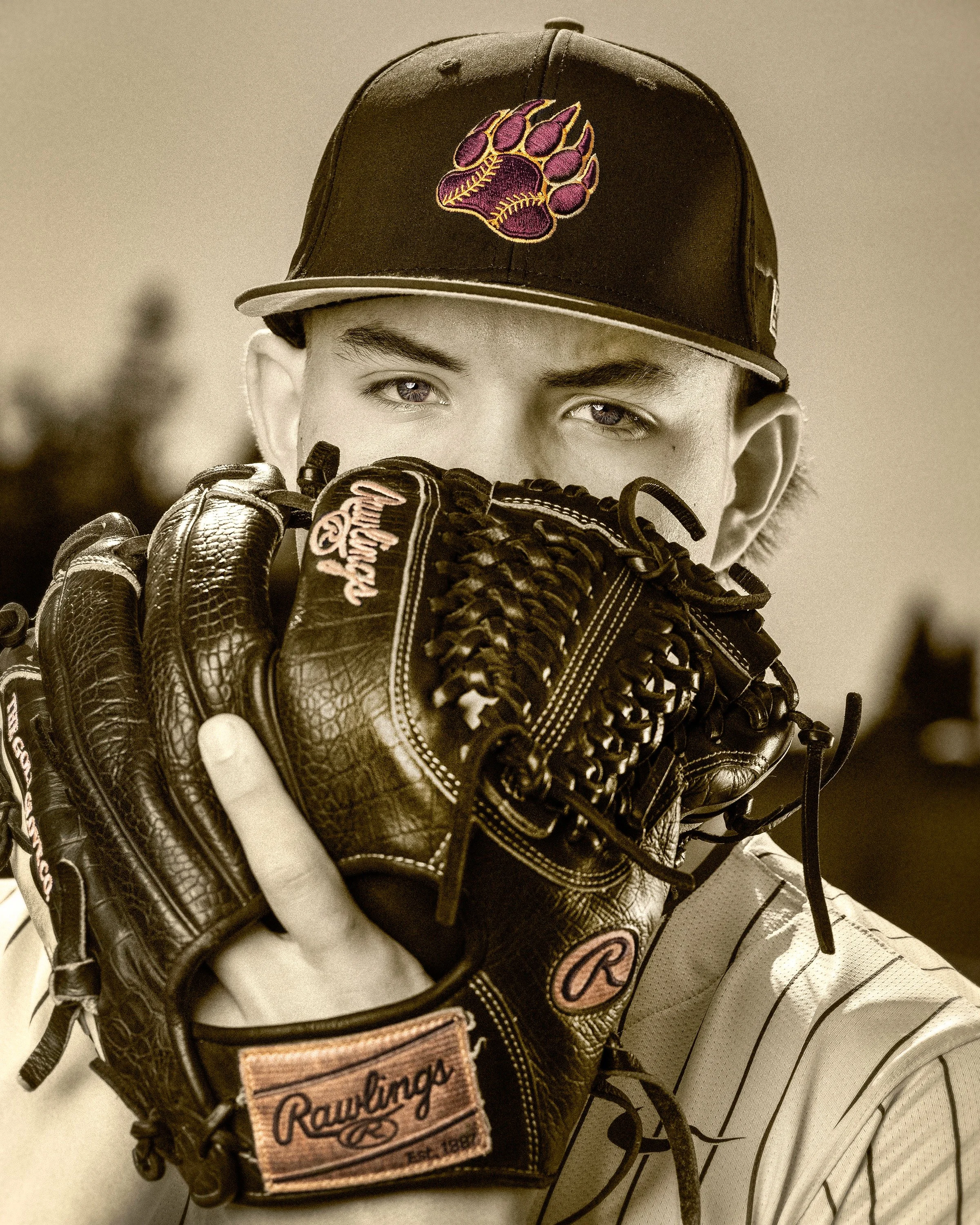 Playoff Intensity. 📸 #sportsportraits #westcottlighting #nikon #tamronamericas #baseball