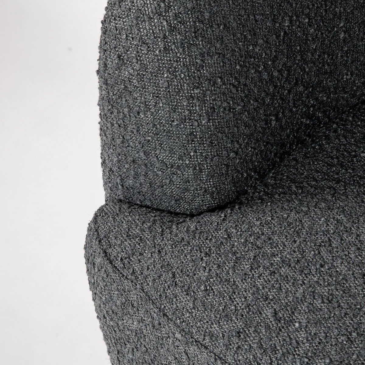 22 Swivel Chair - Charcoal Fabric Boucle Detail.jpg