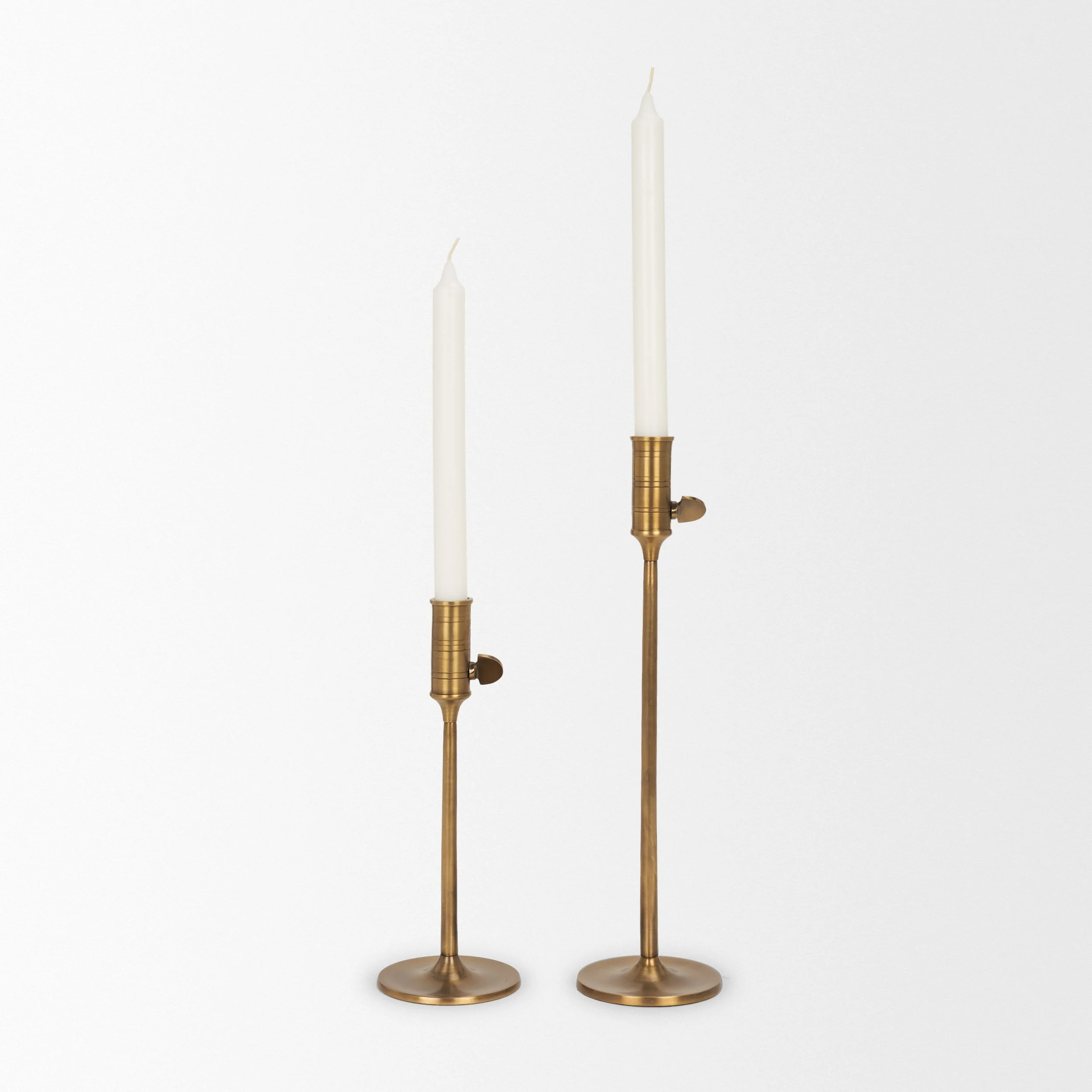 Solid Brass Adjustable Candle Holder Pair.jpeg
