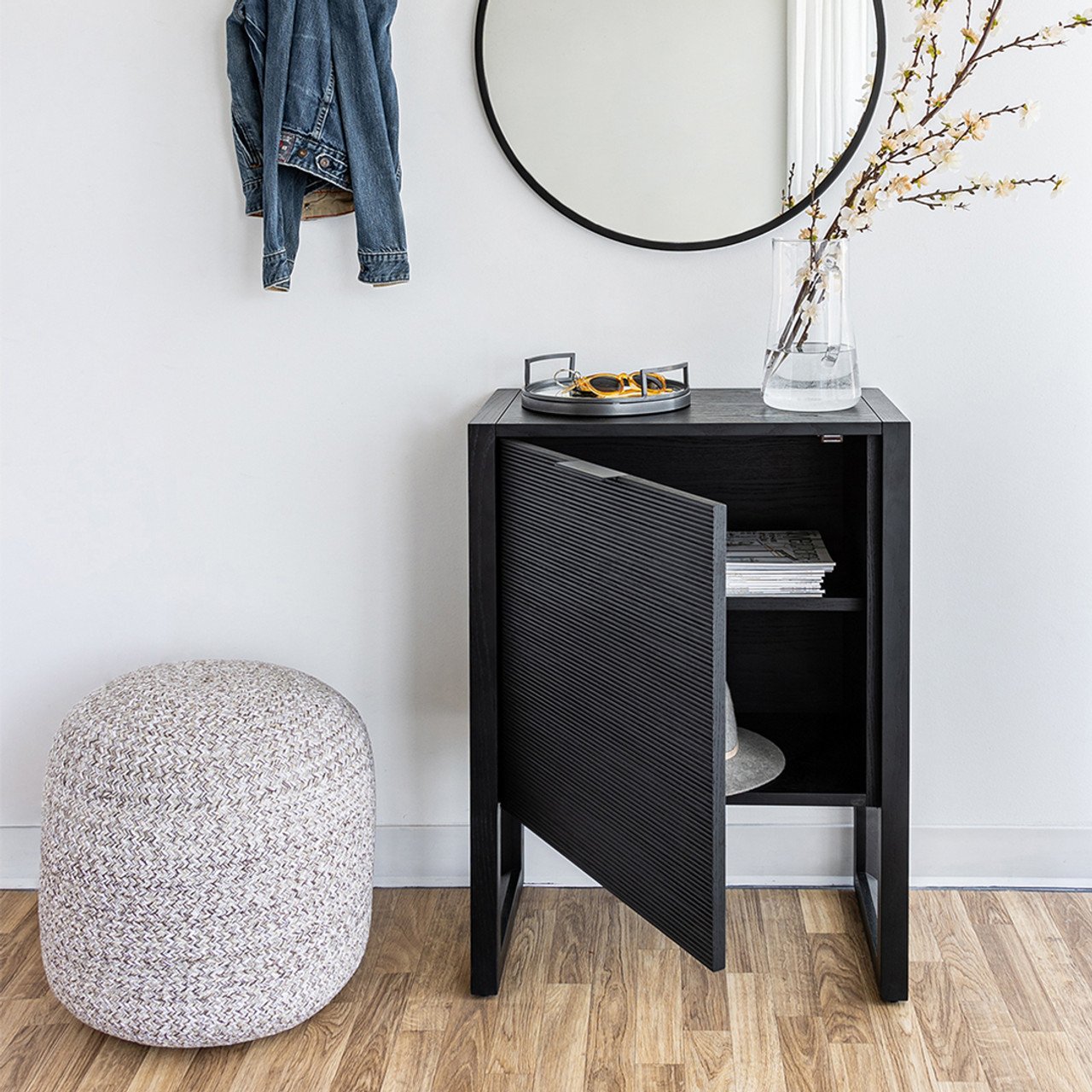 Irving 1 Door Sideboard - Black - 03.jpeg