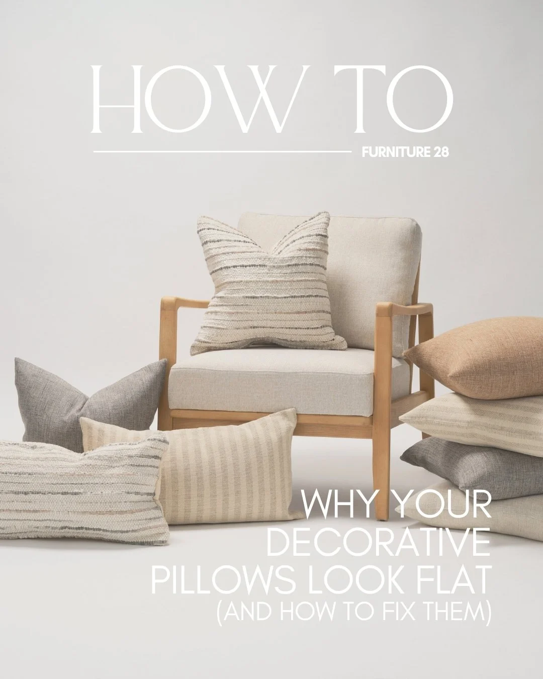 Why you decorative pillows look flat and how to fix them blog post