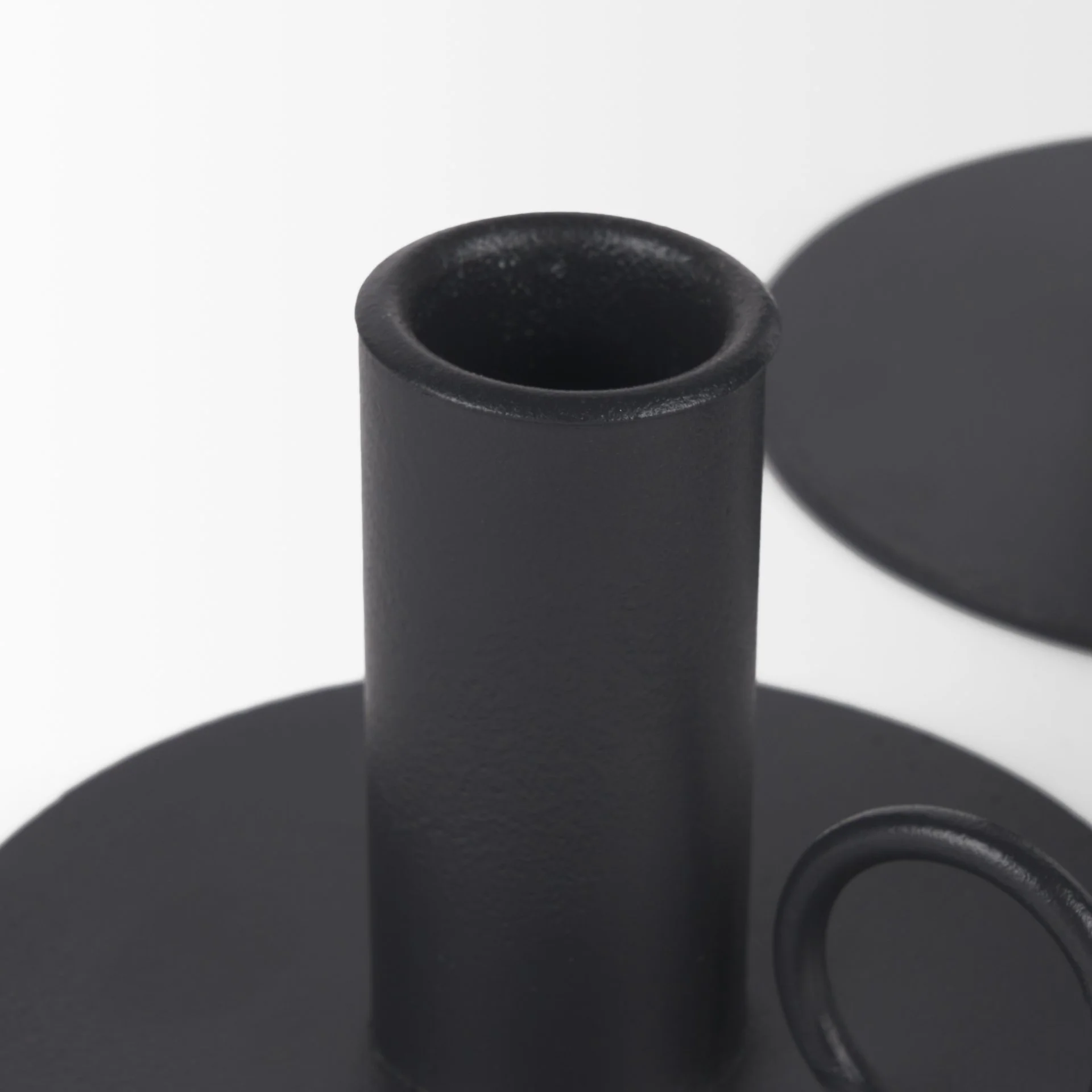 Black Matte Medal Candle Holder Detail.jpeg