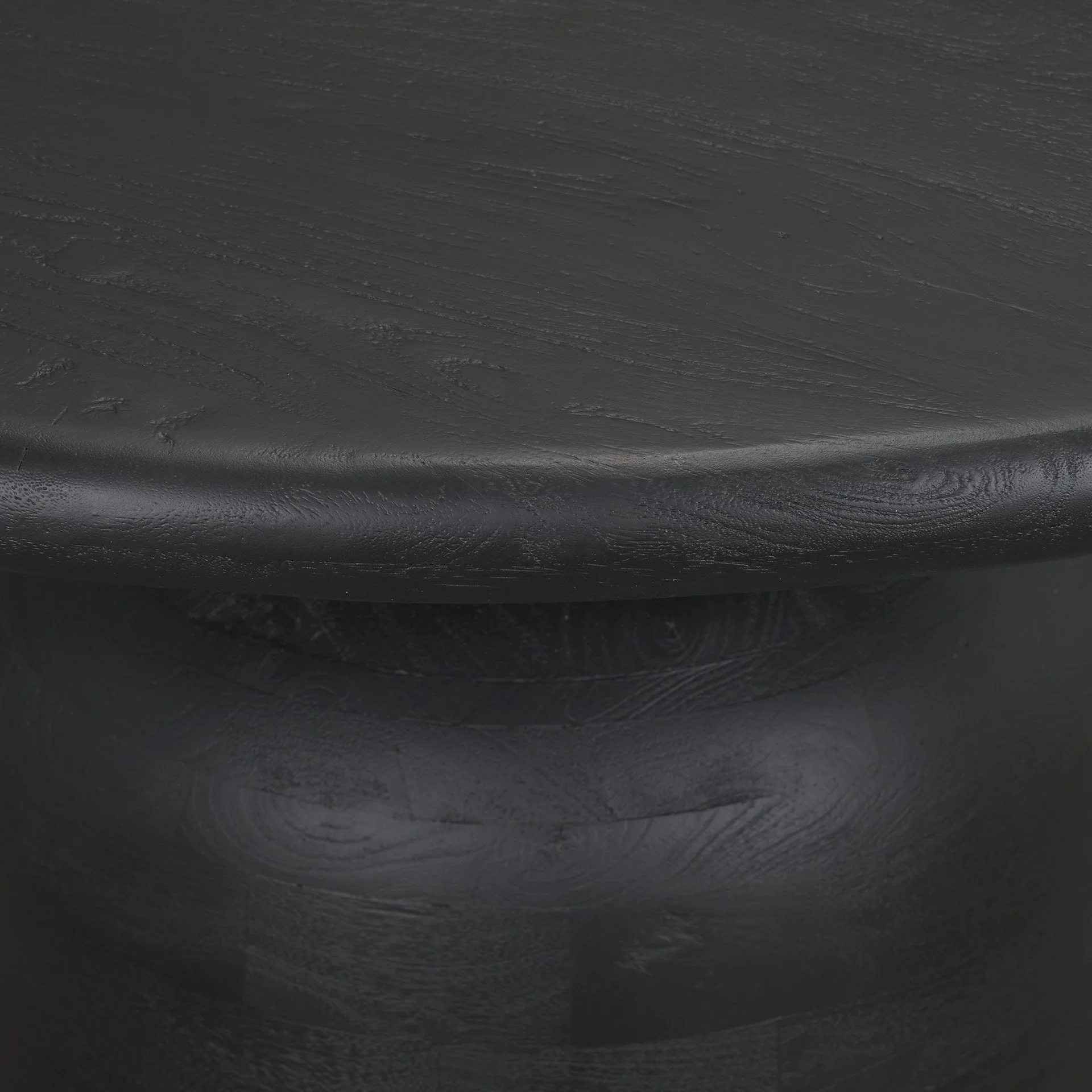 Wood Detail - Black 60" Hourglass Base Round Dining Table.jpeg