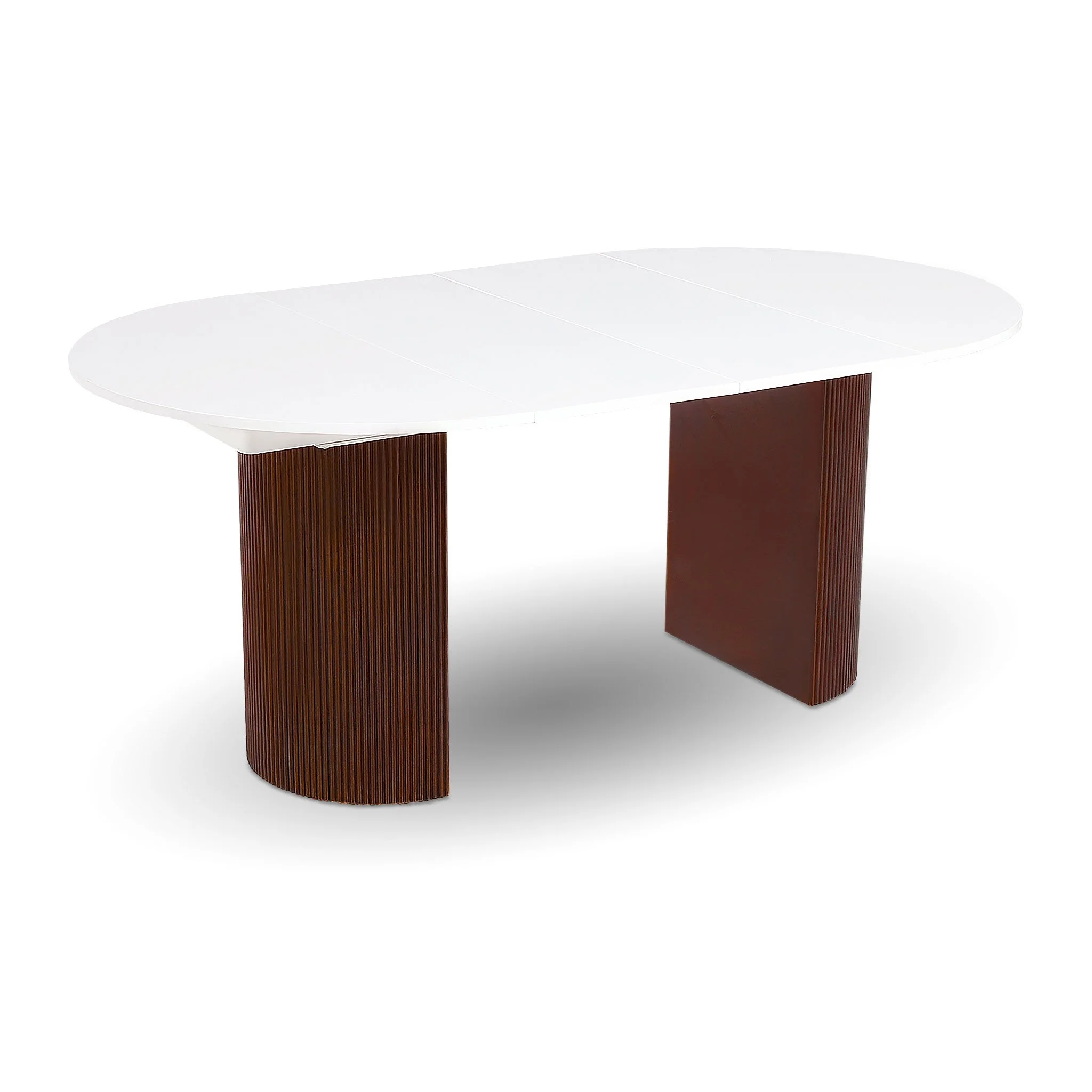 White and Brown Adjustable Dining Table Staged extended.jpg