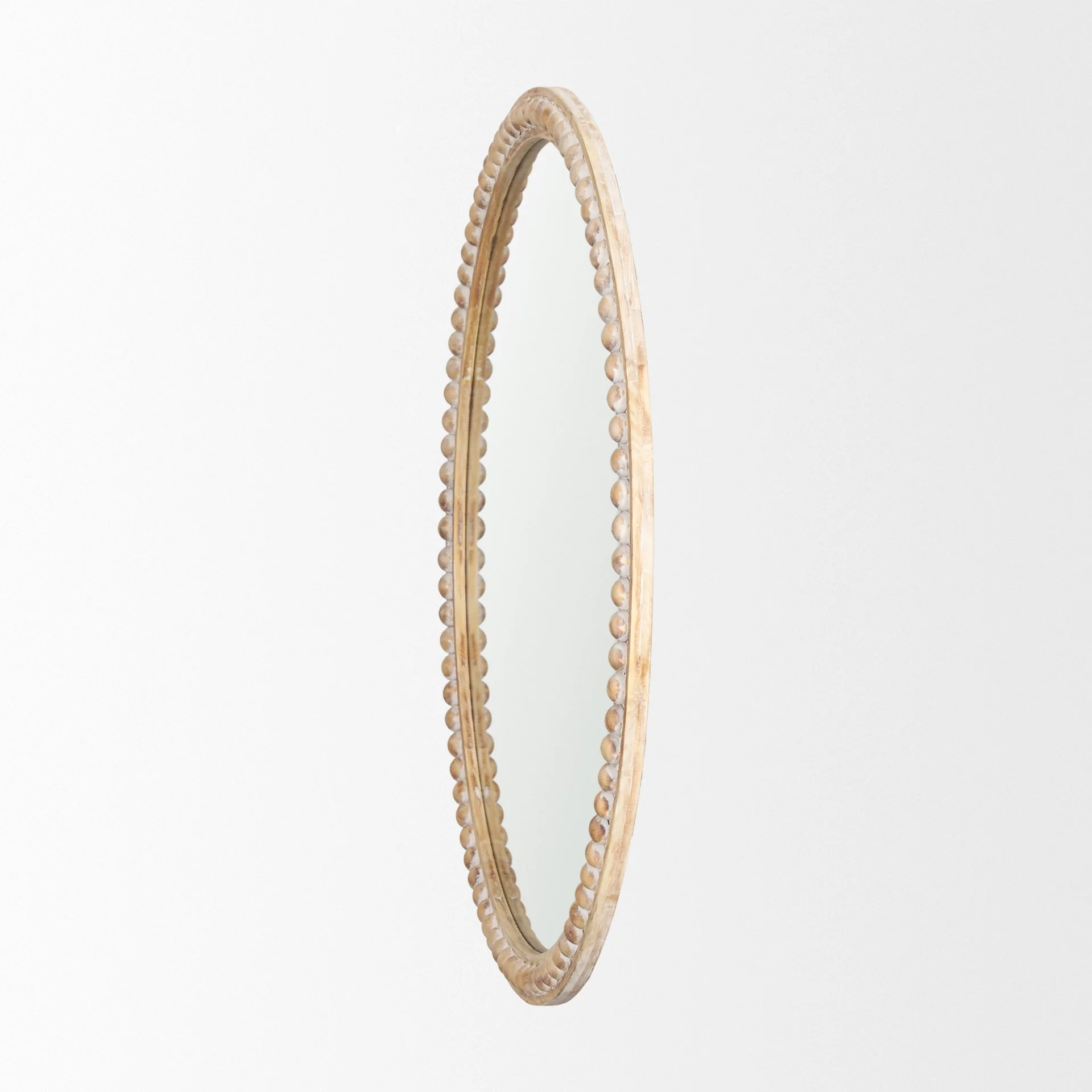 Beaded Wood Wall Mirror Side View Beaded Detailing.jpeg