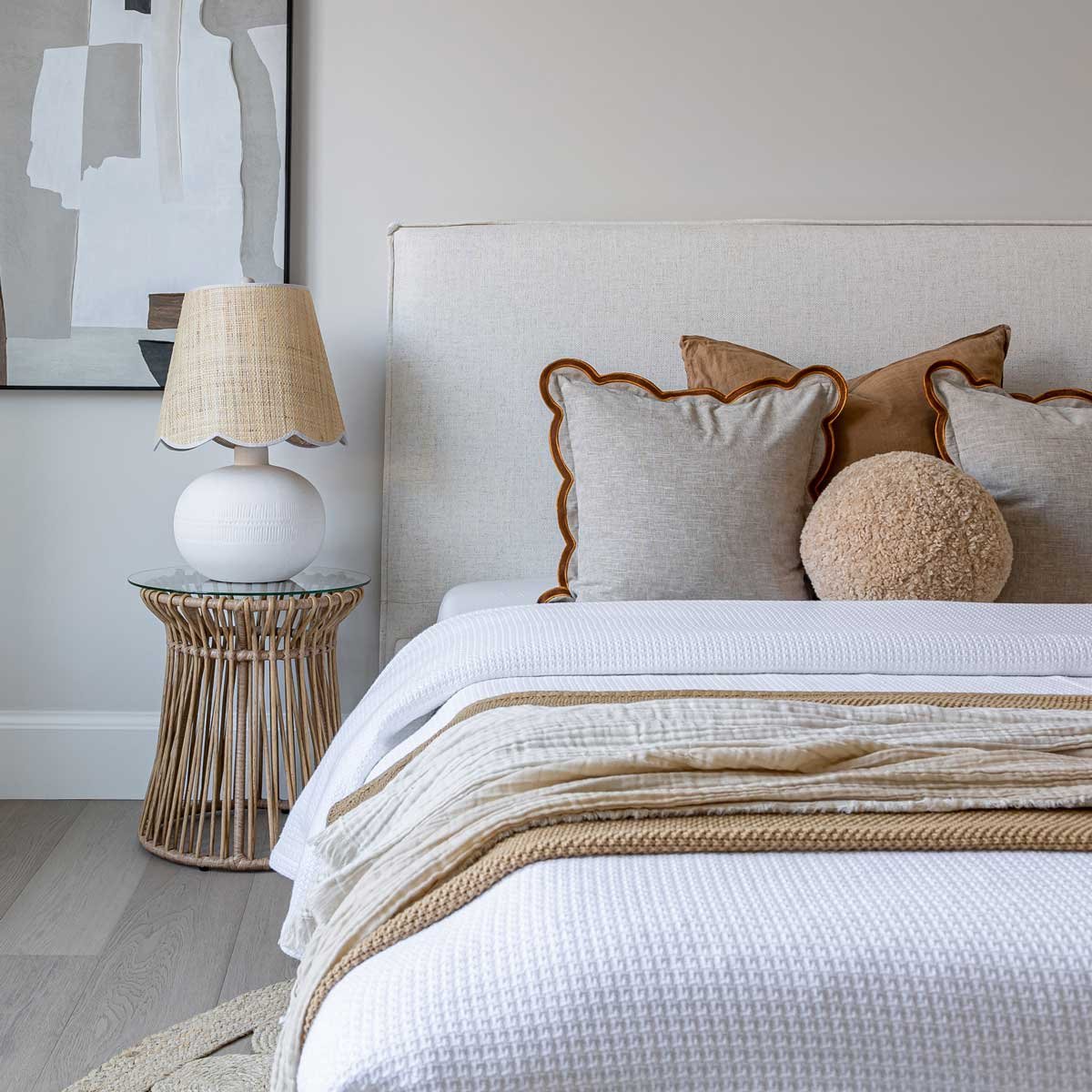 Rattan and Glass Round Accent Table - 02.jpg